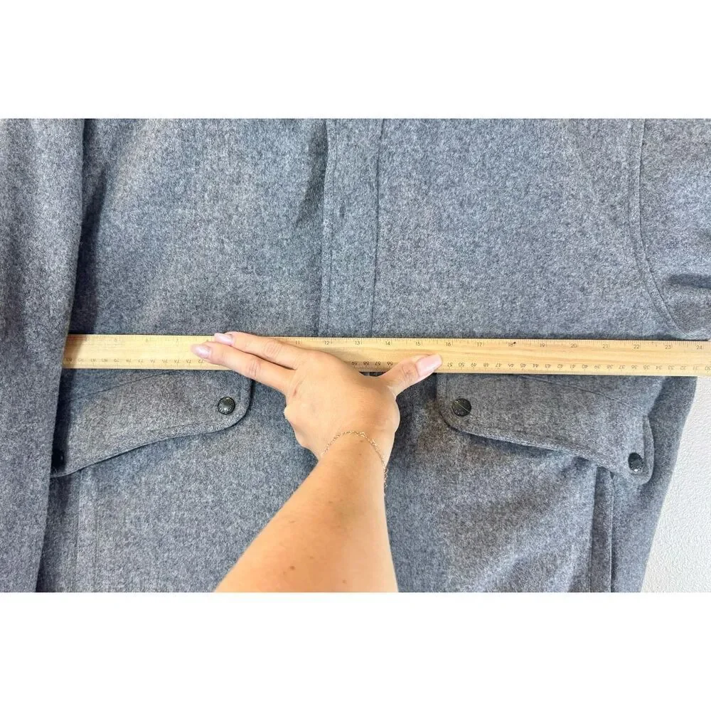 The North Face Rare 80's Vintage 100% Wool Lined Men's Button Front  Coat Large